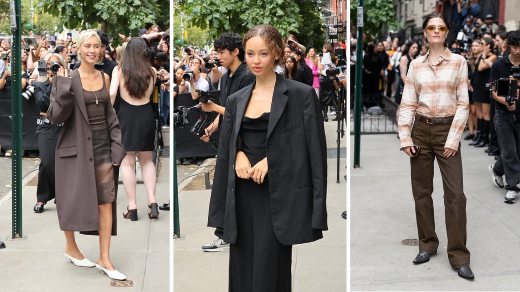 Invitadas al defile de Calvin Klein.