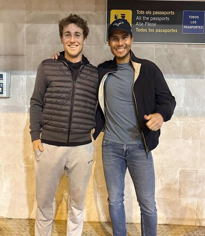 Rafa Nadal pone rumbo a Argentina con Casper Ruud