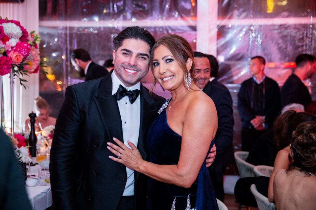 María Bravo en la Global Gift Foundation con el Dr. Hamed Rasoulof, galardonado con el premio Philanthropreneur Award