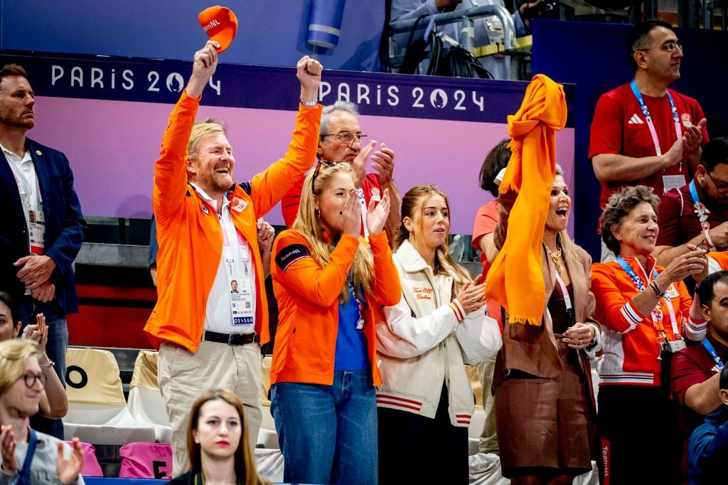 Rey Guillermo, reina Máxima, princesa Amalia, princesa Alexia. Juegos Olímpicos 2024. París
