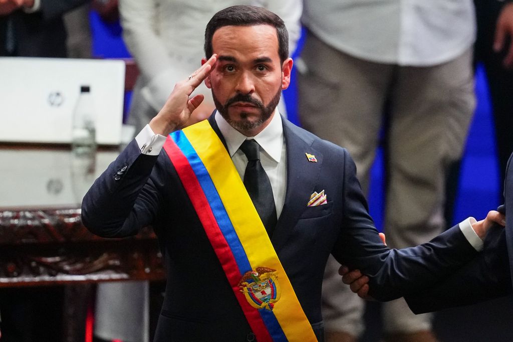 Abelardo de la Espriella, presidente de Colombia, durante su investidura