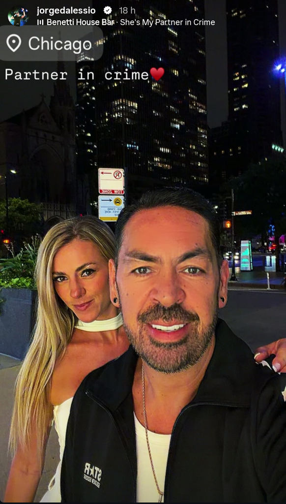 Jorge D'Alessio disfrutó de una velada divertida en Chicago con su novia Daniela Arjona.