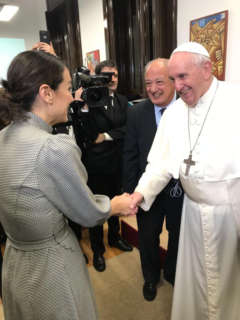 Tamara Falcó con el Papa Francisco