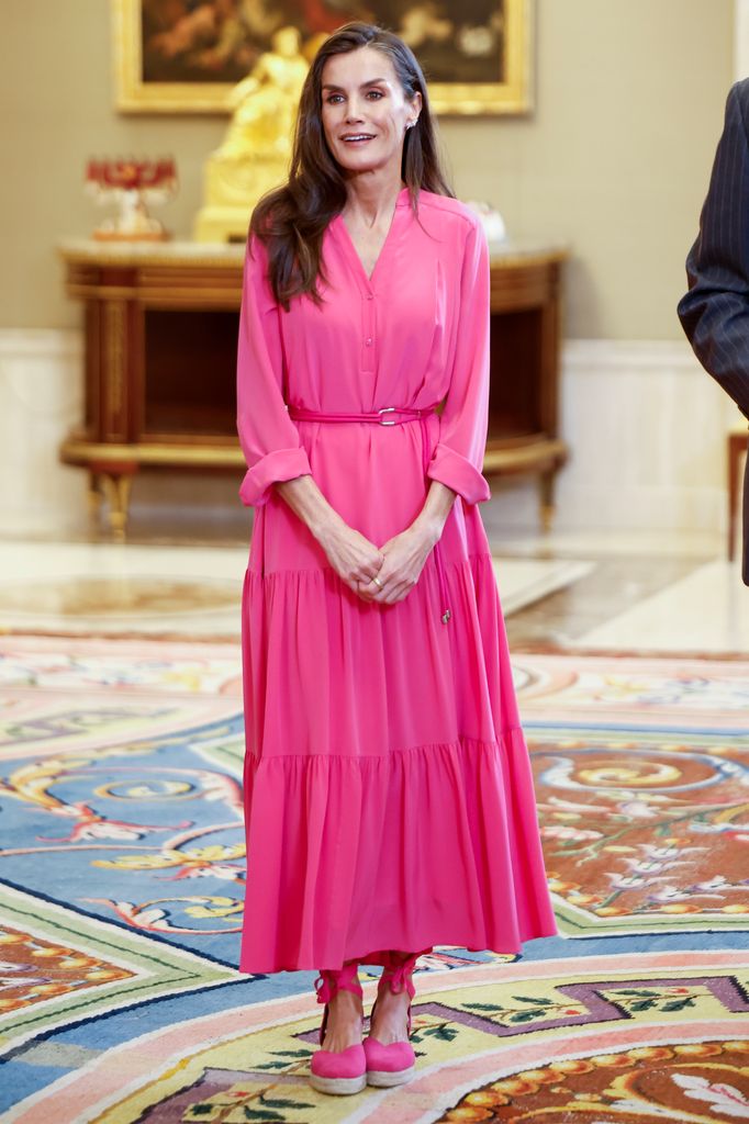 La reina Letizia en el encuentro con los miembros de la fundación Lilly en Madrid, 2026.