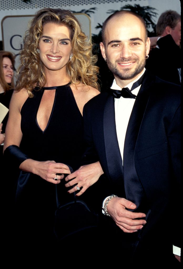 Ande Agassi y Brooke Shields pasaron por muchas alfombras rojas mientras estuvieron juntos