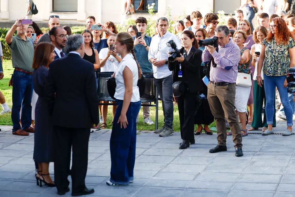 La princesa Leonor en su primer día de clase en la universidad Carlos III