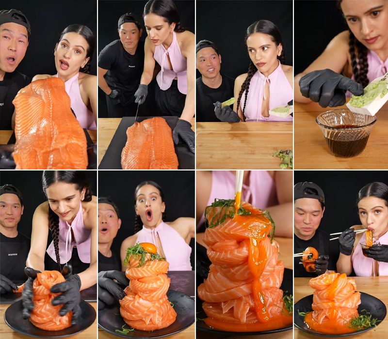 Rosalía y el chef Bayashi
