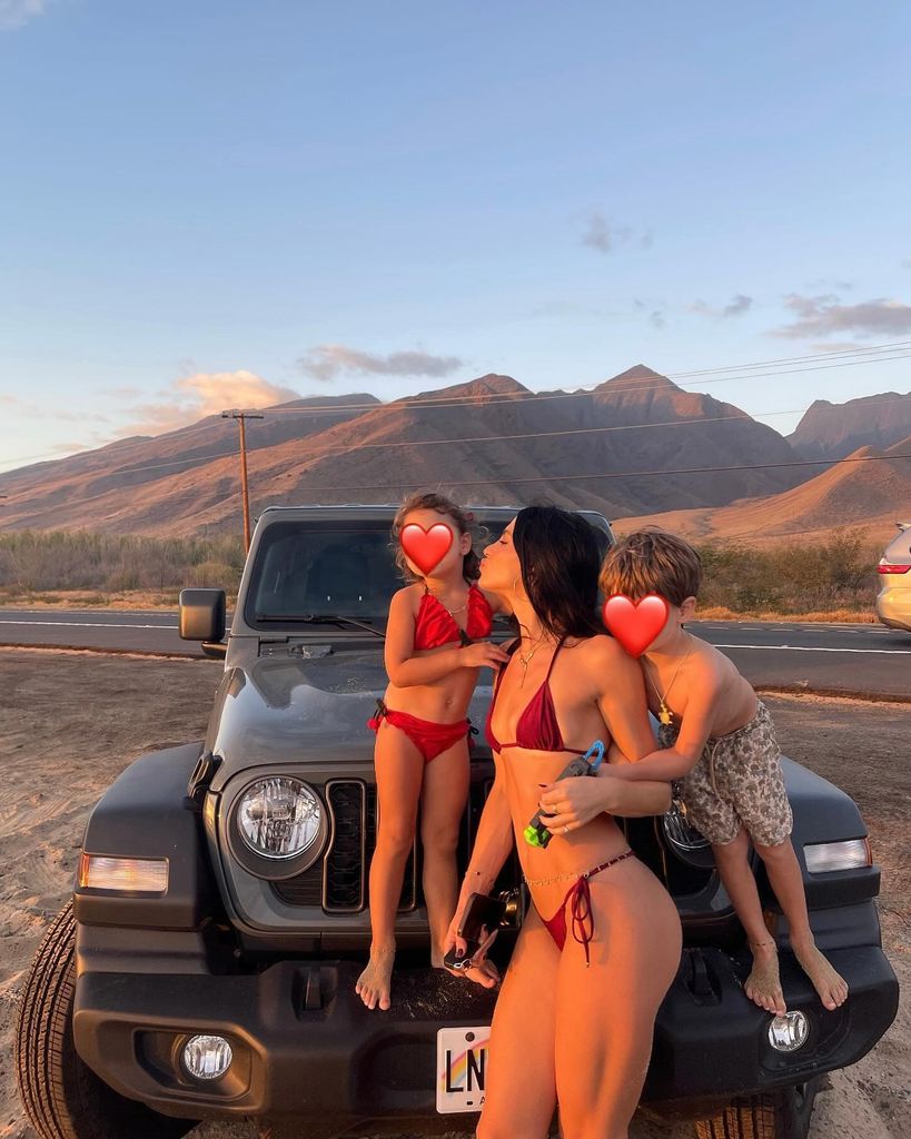 Sarah Kohan y sus hijos