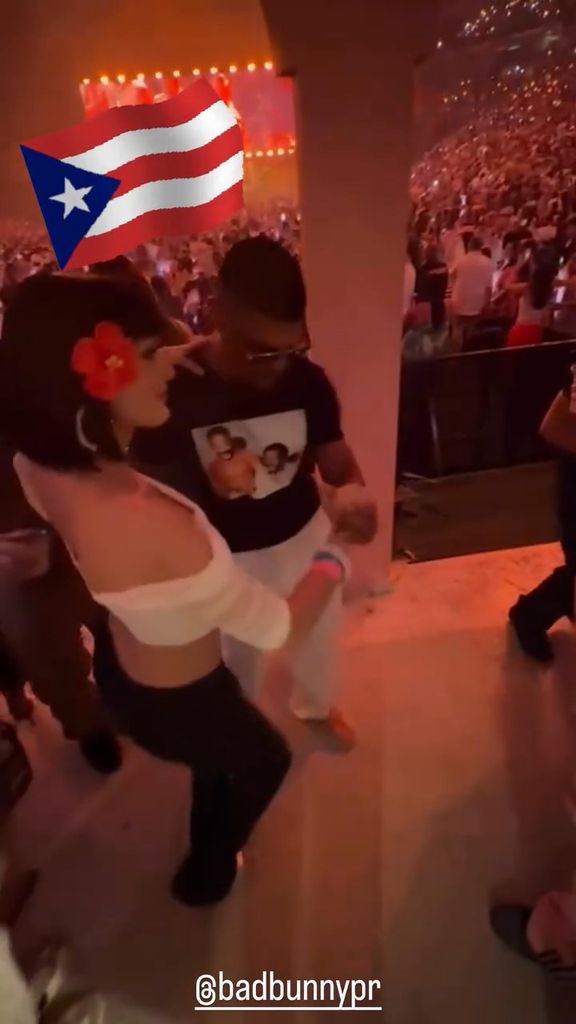 Dayanara Torres no dejó de bailar durante todo el concierto de Bad Bunny 