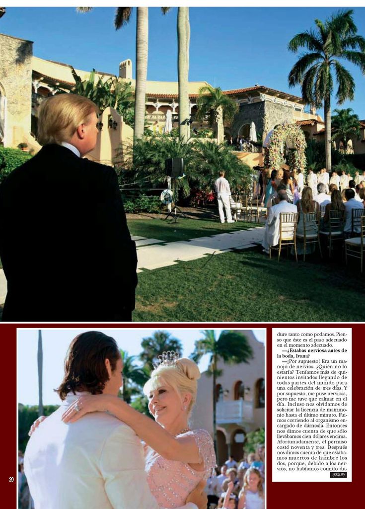 LA ESPECTACULAR BODA DE IVANA TRUMP CON ROSSANO RUBICONDI