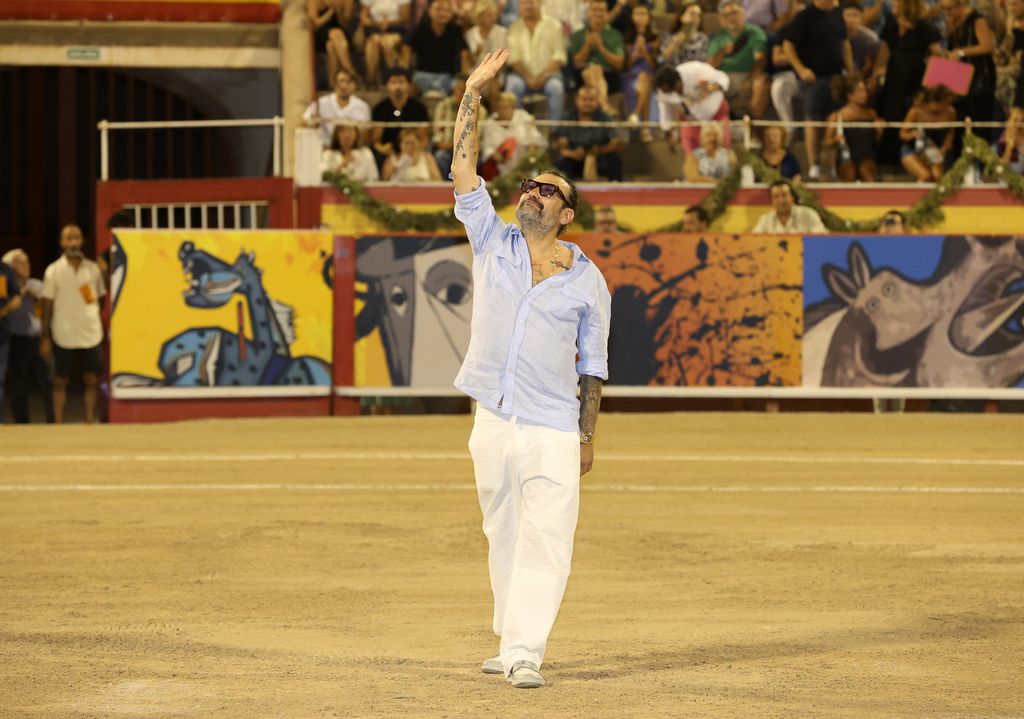 Domingo Zapata asiste a la corrida de toros zapatista, a 8 de agosto de 2024, en Palma de Mallorca