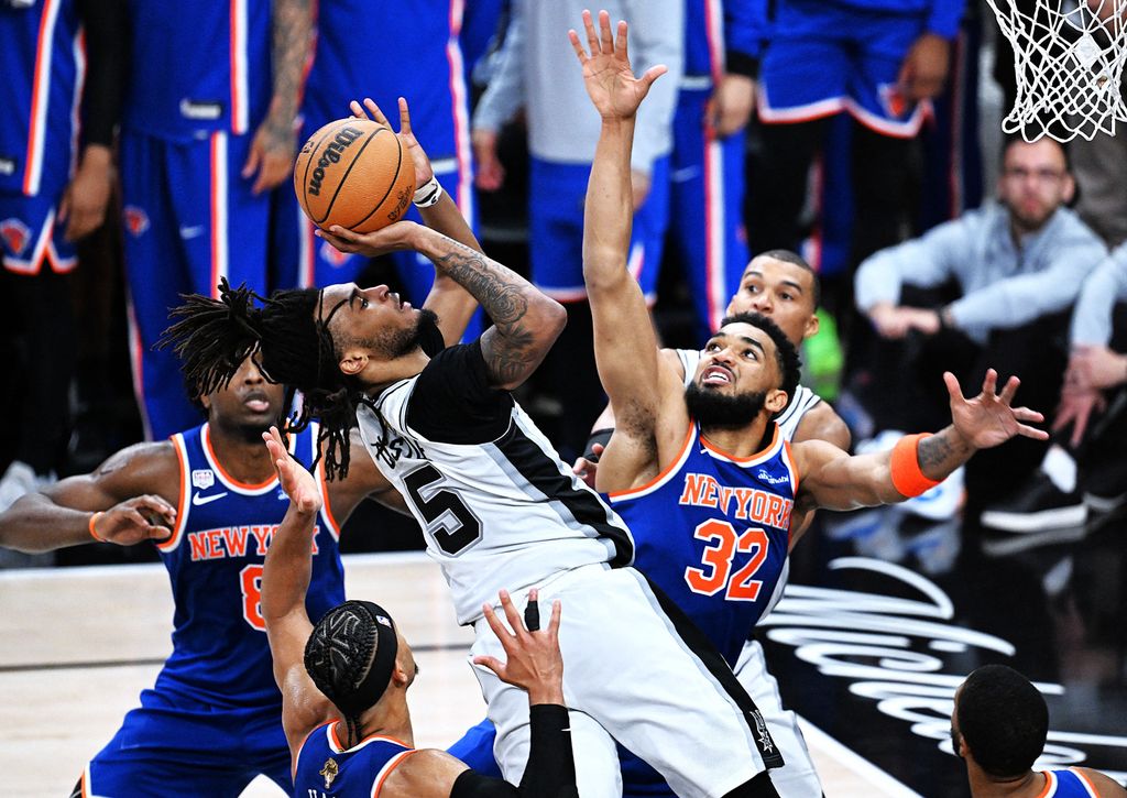 Una imagen del quinto partido de las Finales de la NBA