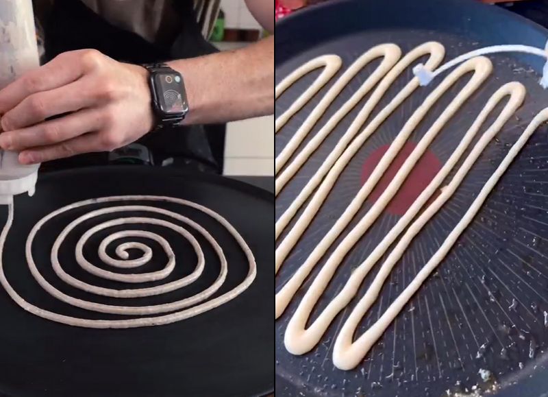 Spaguetti pancakes