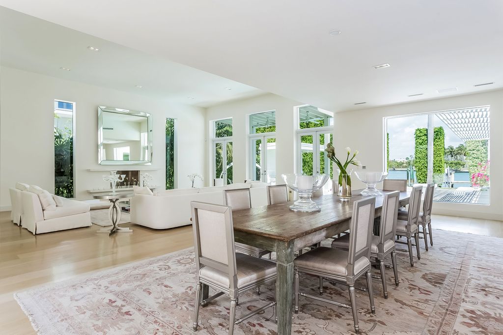 Casa de Shakira en Miami: la zona de comedor