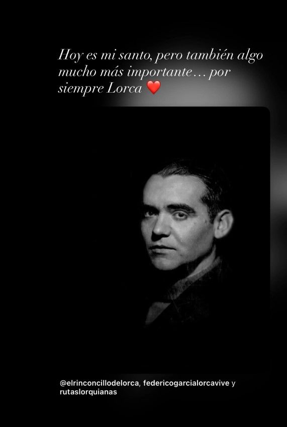 El santo de Elena Furiase coincide con el aniversario del asesinato de Federico García Lorca