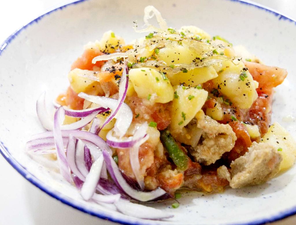 Ensalada payesa típica de Formentera. 