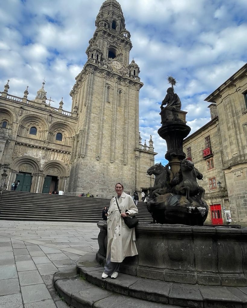 La joven durante una escapada familiar a Santiago de Compostela el pasado mes de noviembre