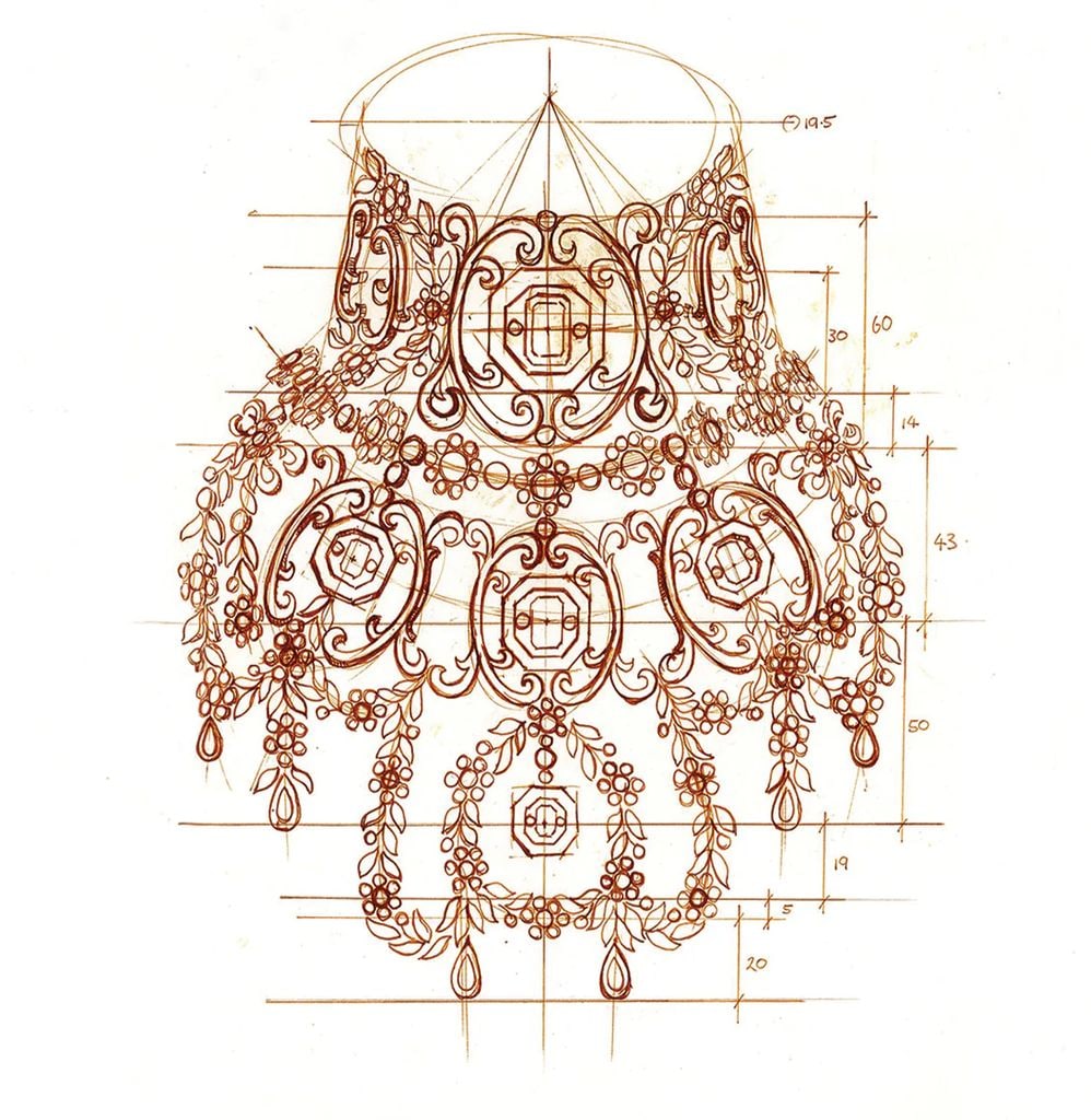 El collar de Nicole Kidman como 'Satine' en Moulin Rouge.