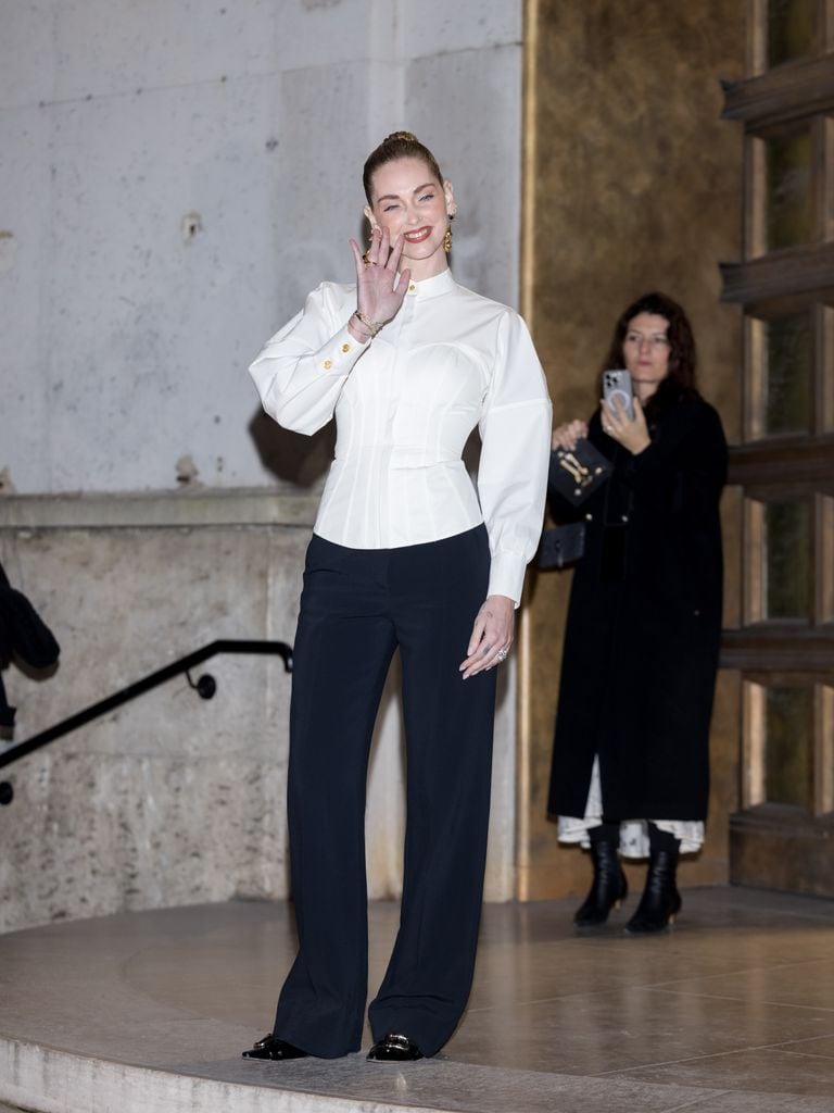 Chiara Ferragni en el desfile de Schiaparelli
