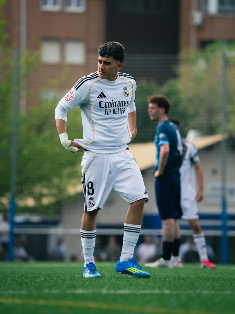 El mayor de sus hijos se ha formado en las categorías inferiores del Real Madrid