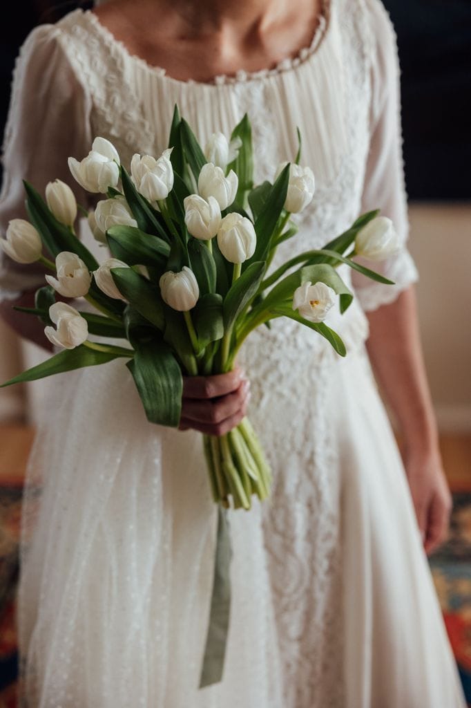 Ramo de novia de tulipanes