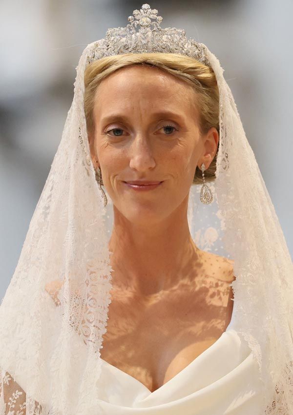 Laura de Bélgica en su boda