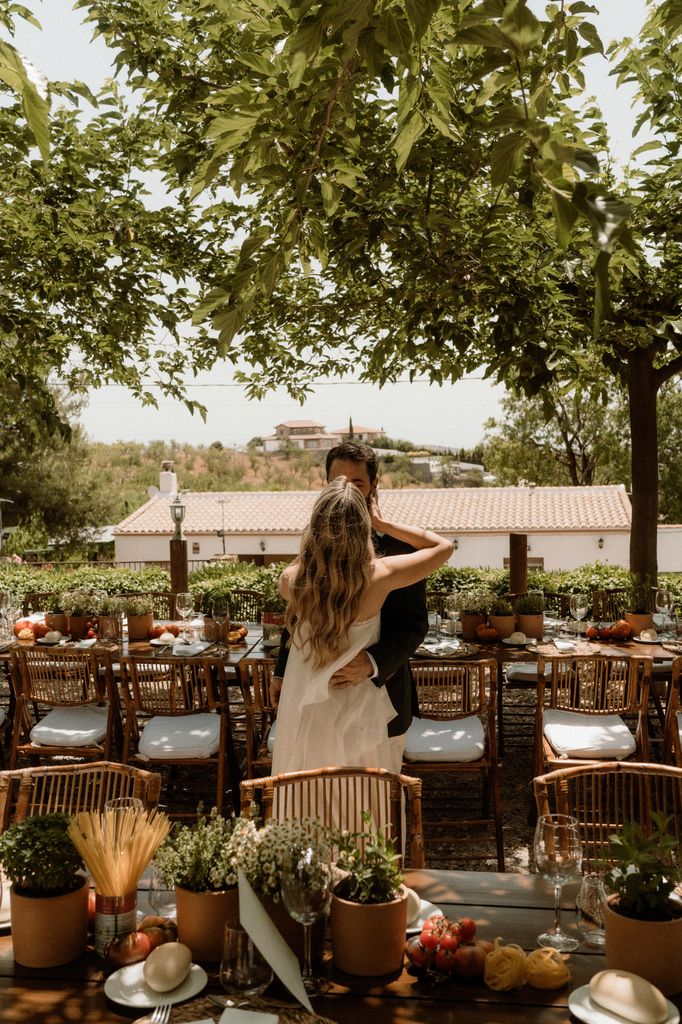 Decoración de mesas de boda rústica