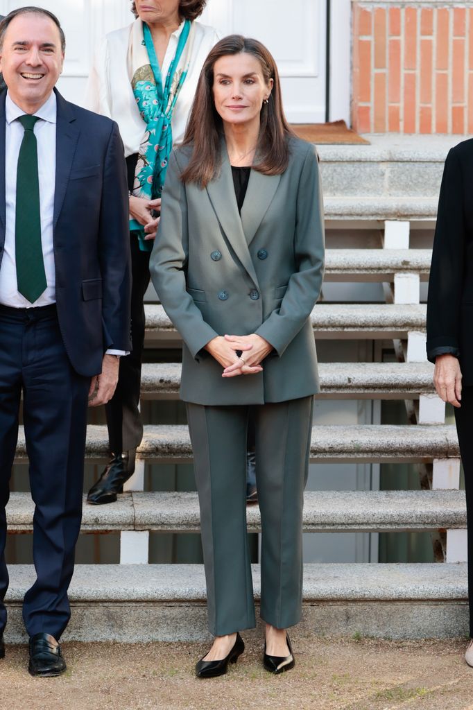 La reina Letizia en Madrid con moda valenciana