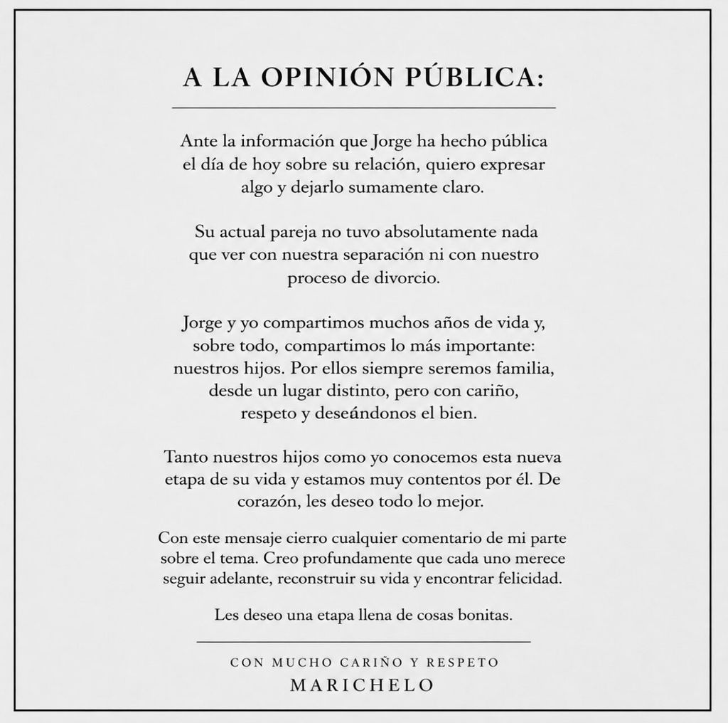 Marichelo Puente y su reacción a la nueva pareja sentimental del padre de sus hijos.