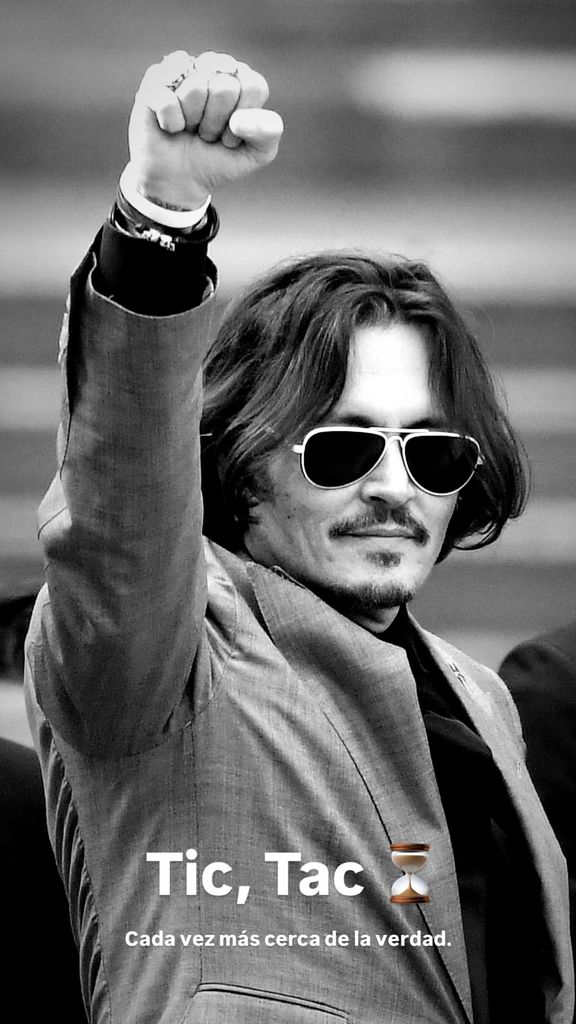 Mauro Icardi compartió una foto de Johnny Depp como símbolo de la victoria legal en contra de su ex