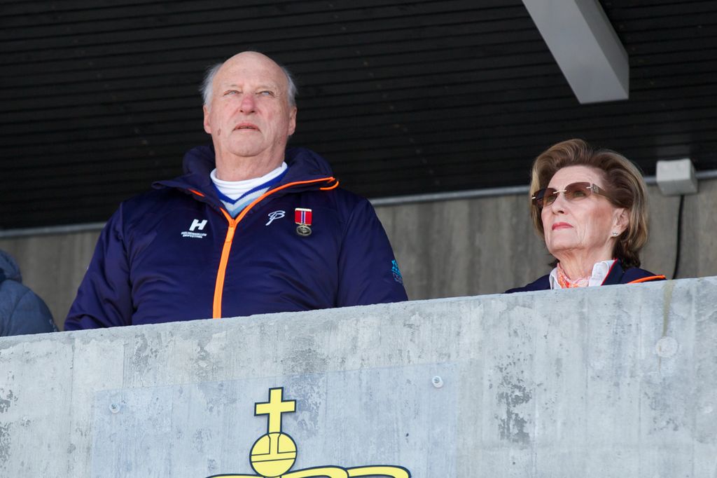 Los reyes Harald y Sonia en 2015
