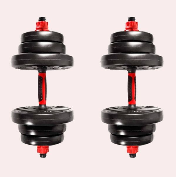 CCLIFE Mancuernas Ajustables Pesas y con Pesas Barra y Discos