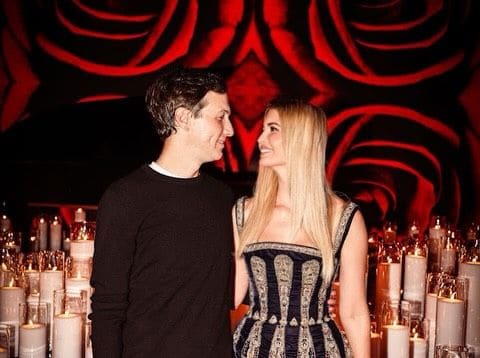Ivanka Trump celebrando el 45 cumpleaños de su marido Jared Kushner.