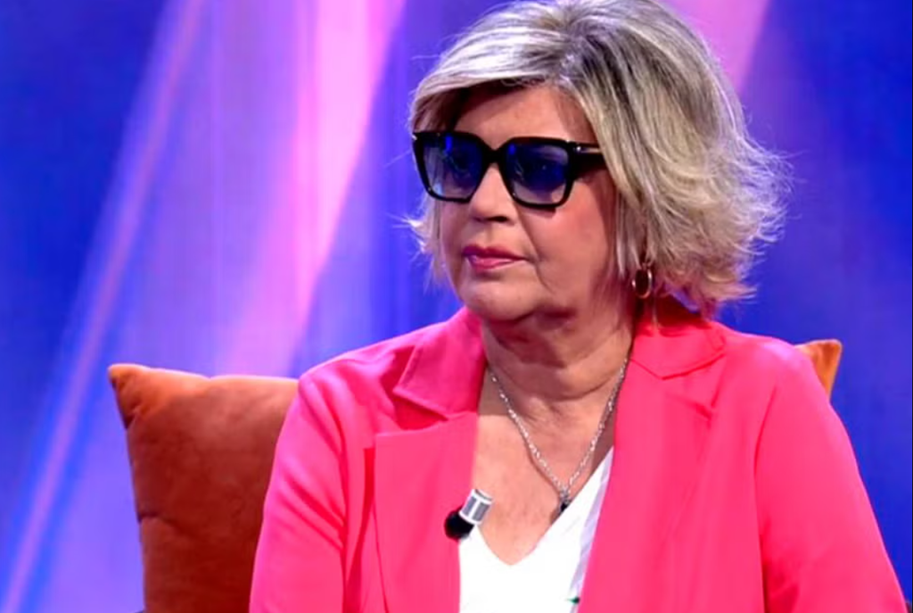Con seriedad Terelu explicaba su afección médica