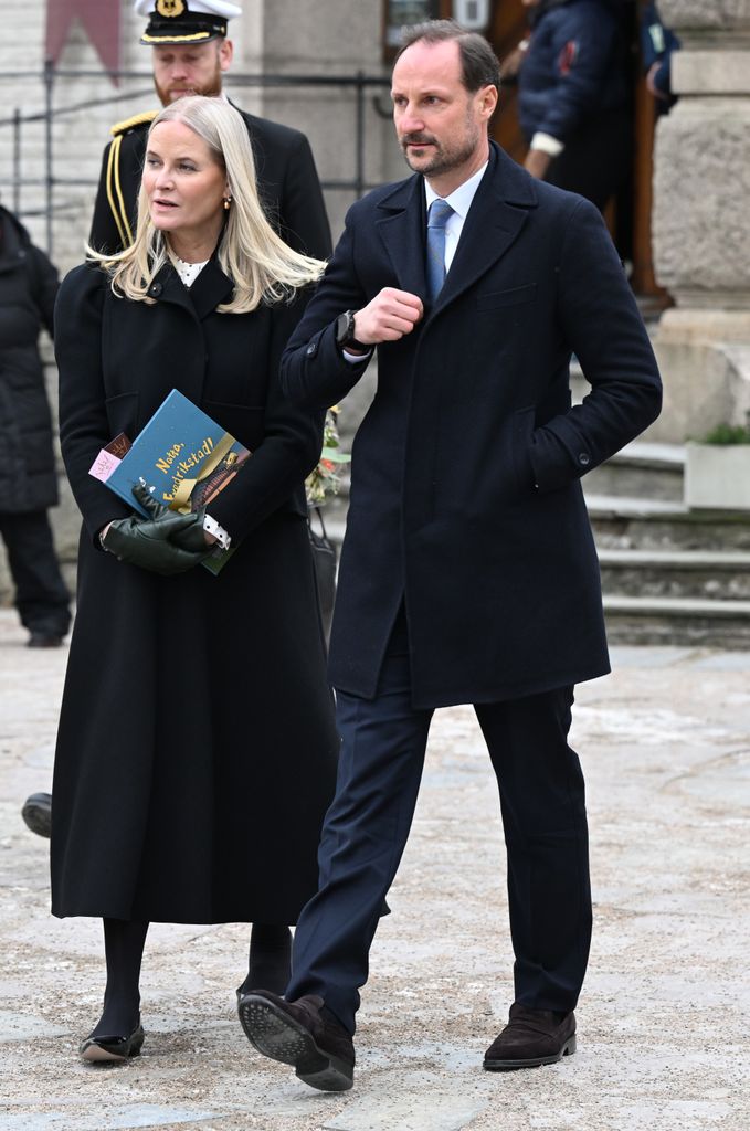 La princesa Mette- Marit y el príncipe Haakon en su última aparición pública juntos el pasado 28 de enero.