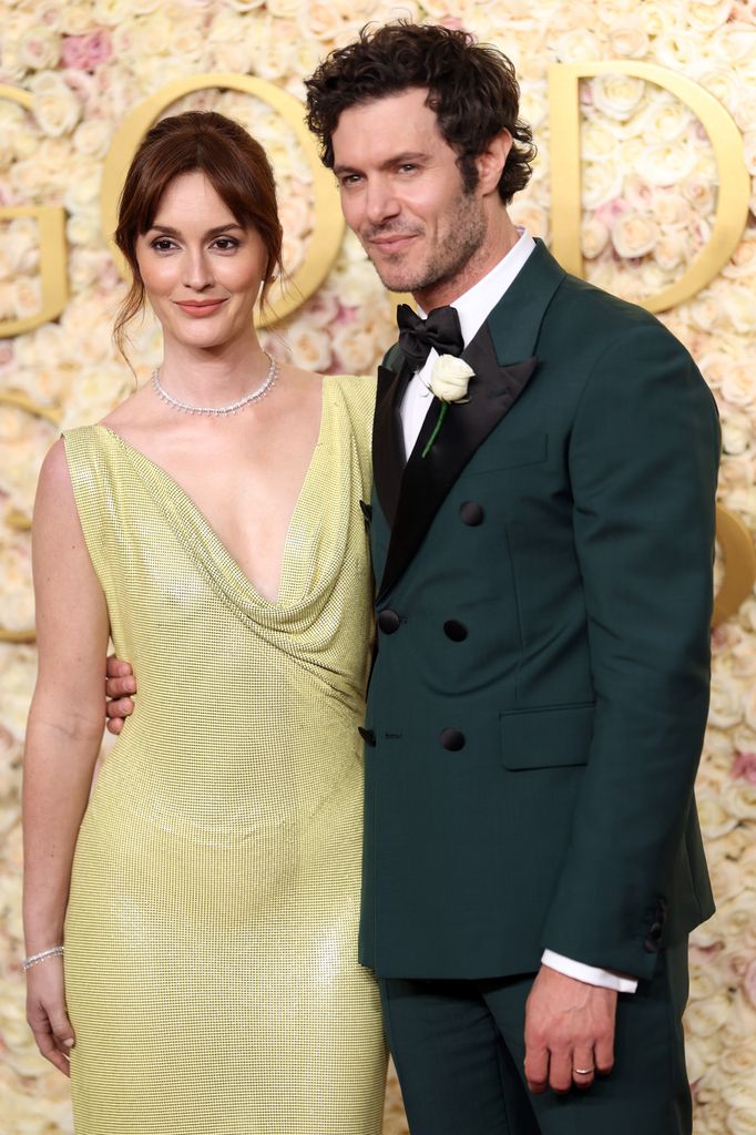 Leighton Meester y Adam Brody en los Golden Globes.