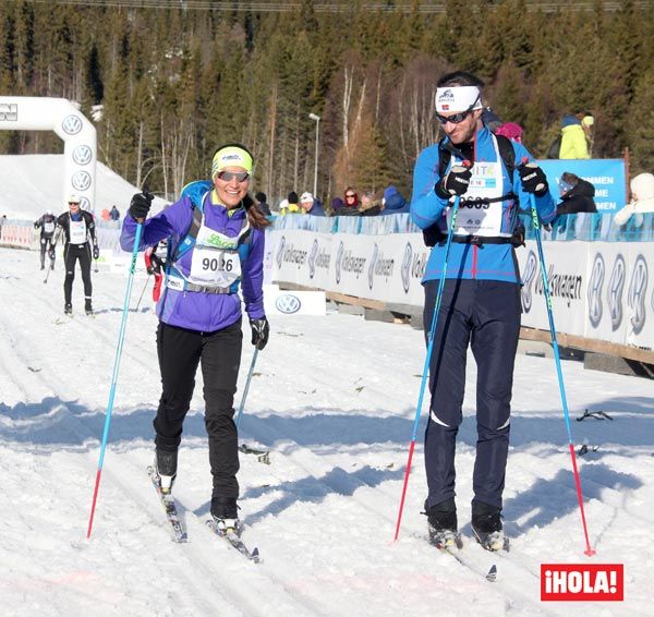 Pippa Middleton y su novio James Matthews han participado en la carrera de esquí de fondo Birkebeiner en Noruega
