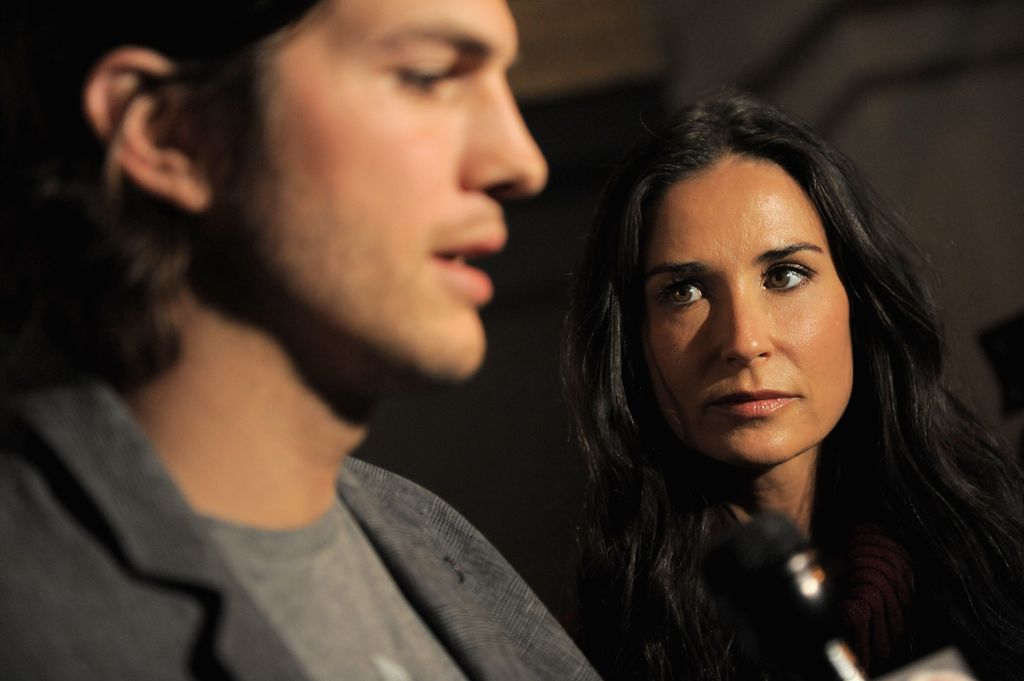 Ashton Kutcher y Demi Moore en Nueva York en el año 2011