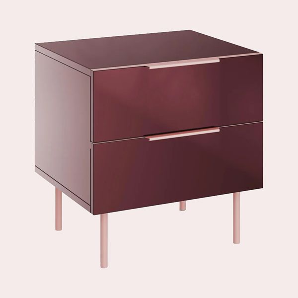 Mesita de Noche de Alto Brillo Lenne Westwing Collection