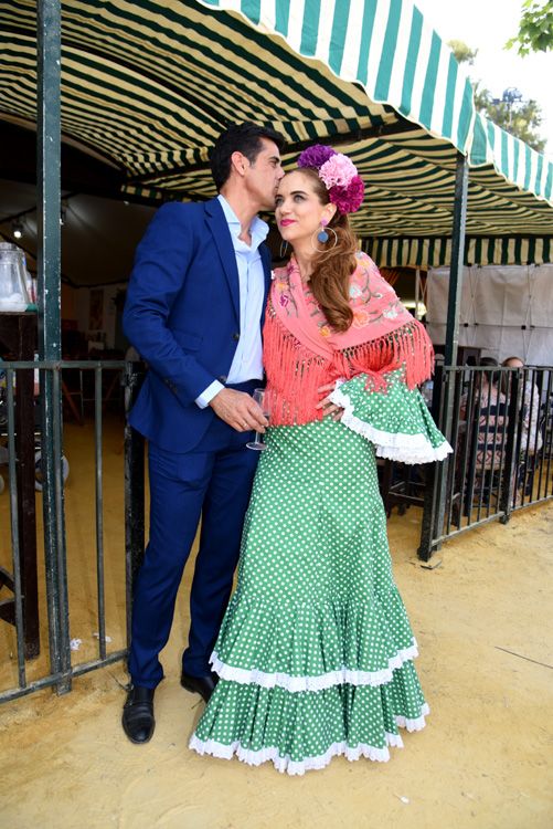 Víctor Janeiro y Beatriz Trapote en la Feria de Jerez