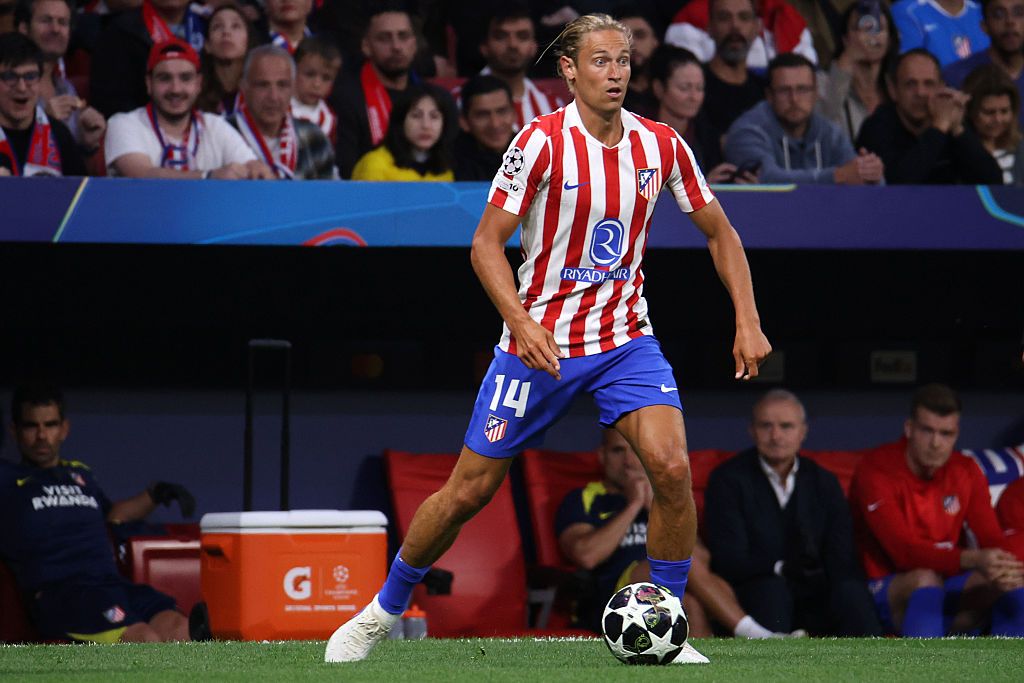 Marcos Llorente en el partido de ida de las semifinales de la Champions League, disputado en el estadio Metropolitano