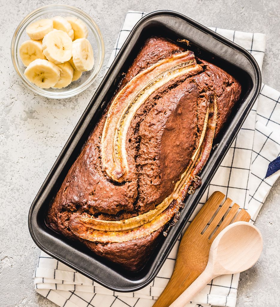 Aunque se llama Banana bread, la receta tradicional tiene más de bizcocho que de pan.