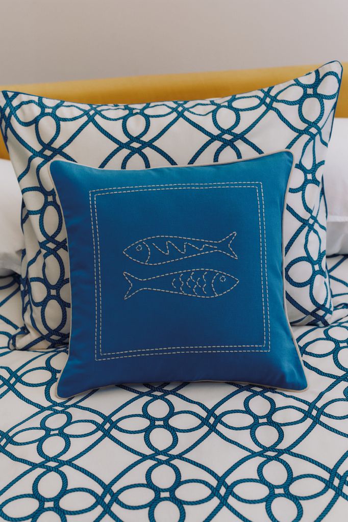 Cojín azul
