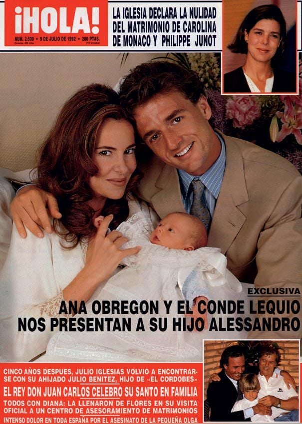 Ana Obregón y Alessandro Lequio presentan a su hijo, Álex, en la revista ¡HOLA!