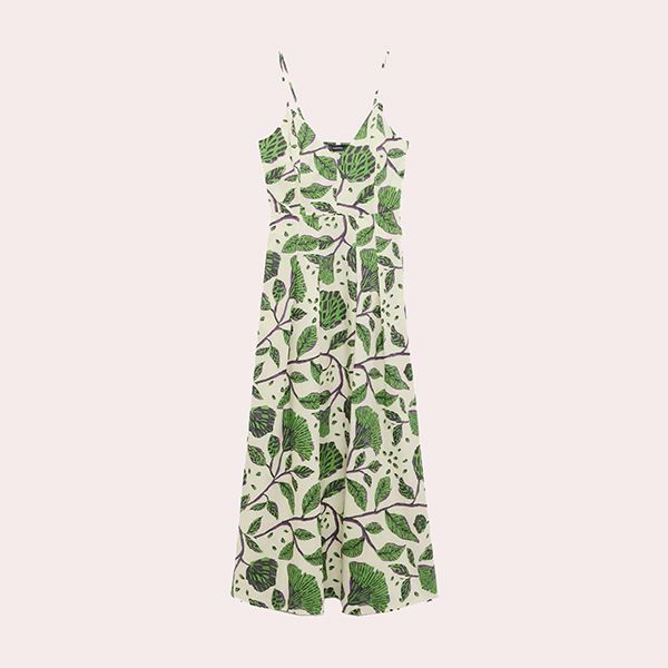 Vestido de Flores de Tirantes Verde Tintoretto