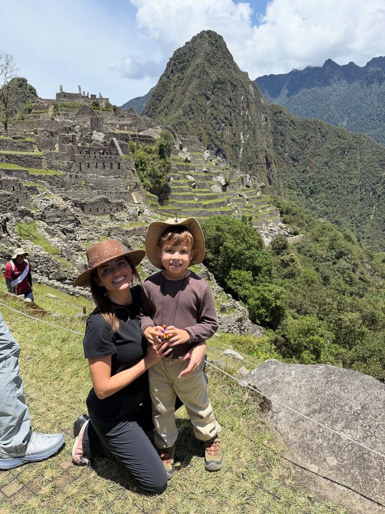 Madre e hijo estaban felices por estas vacaciones