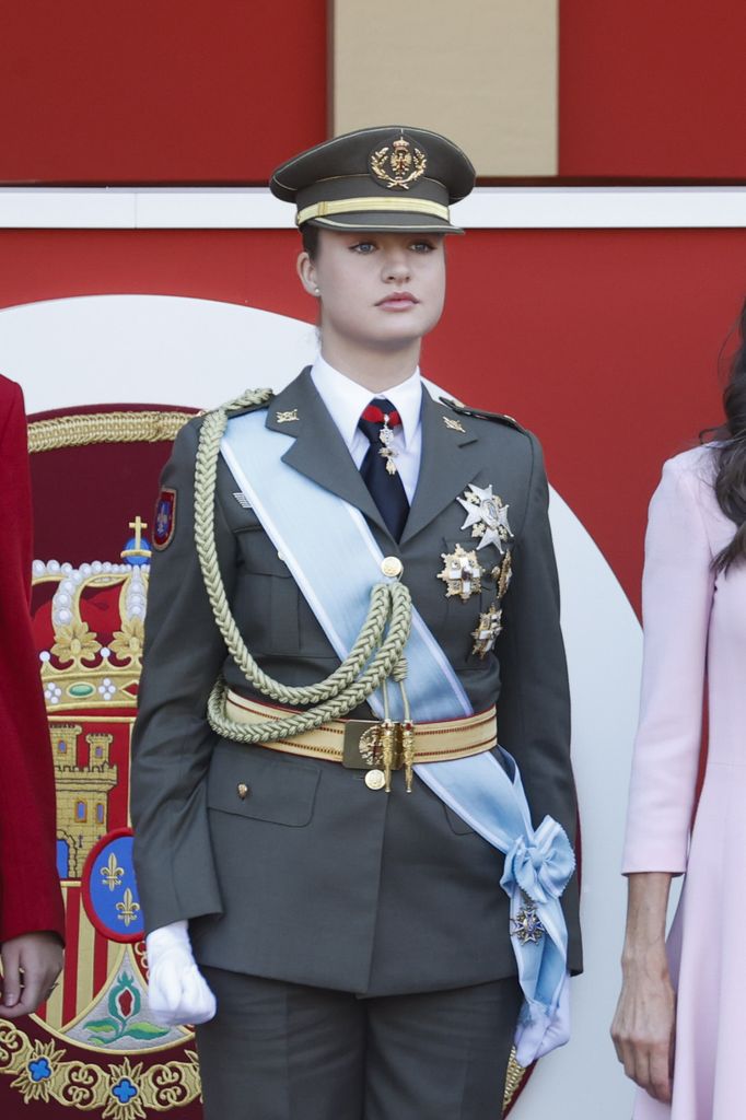 La princesa Leonor con el uniforme del Ejército del Tierra