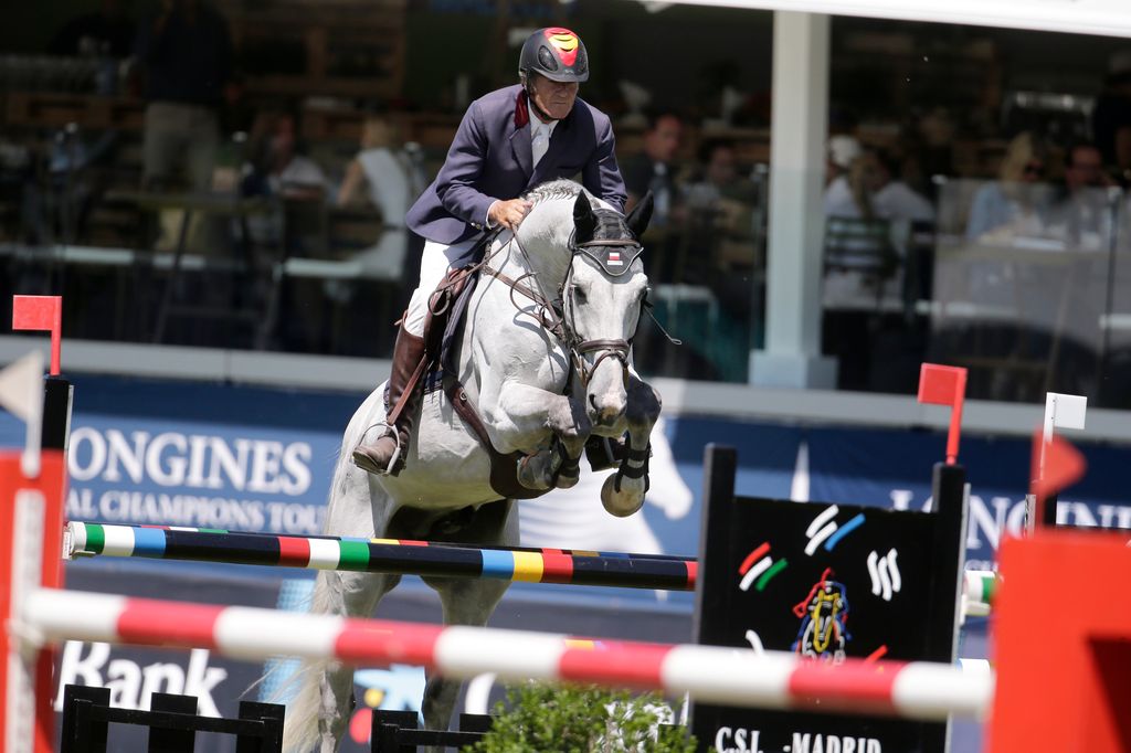 El jinete, durante una competición