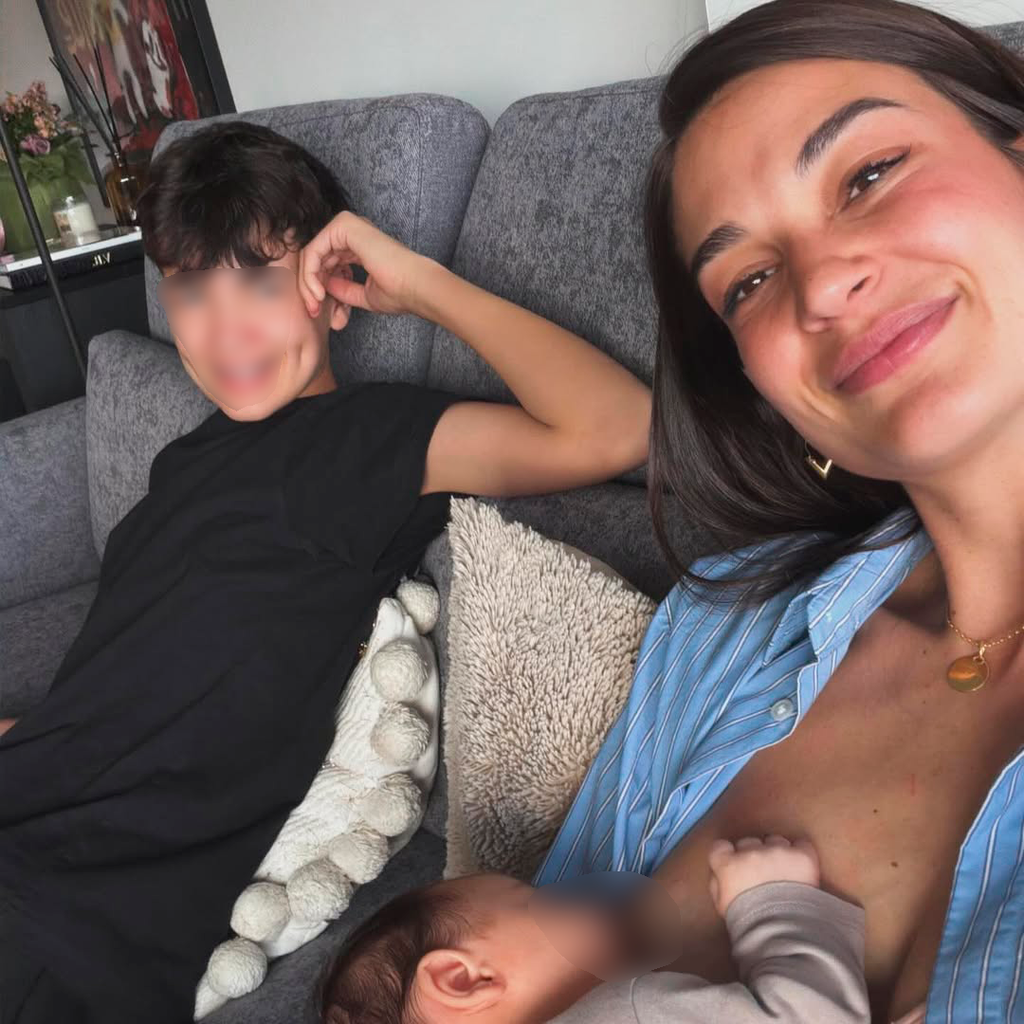 Estela también ha querido posar con Lucas
