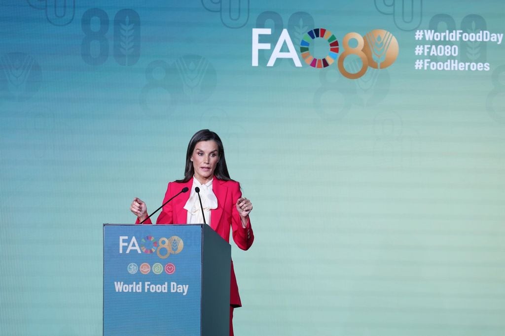 LA REINA LETIZIA PRESIDE LA CEREMONIA DEL DÍA MUNDIAL DE LA ALIMENTACIÓN 2025 EN ROMA